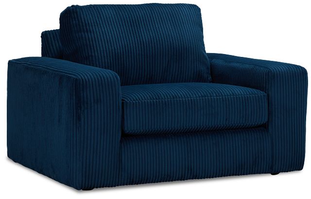Charlie Dark Blue Fabric Chair