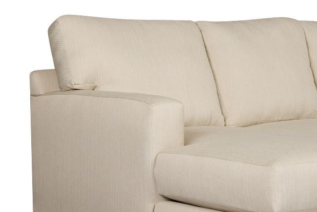 Rhodes Beige Fabric Large Left Chaise Sectional
