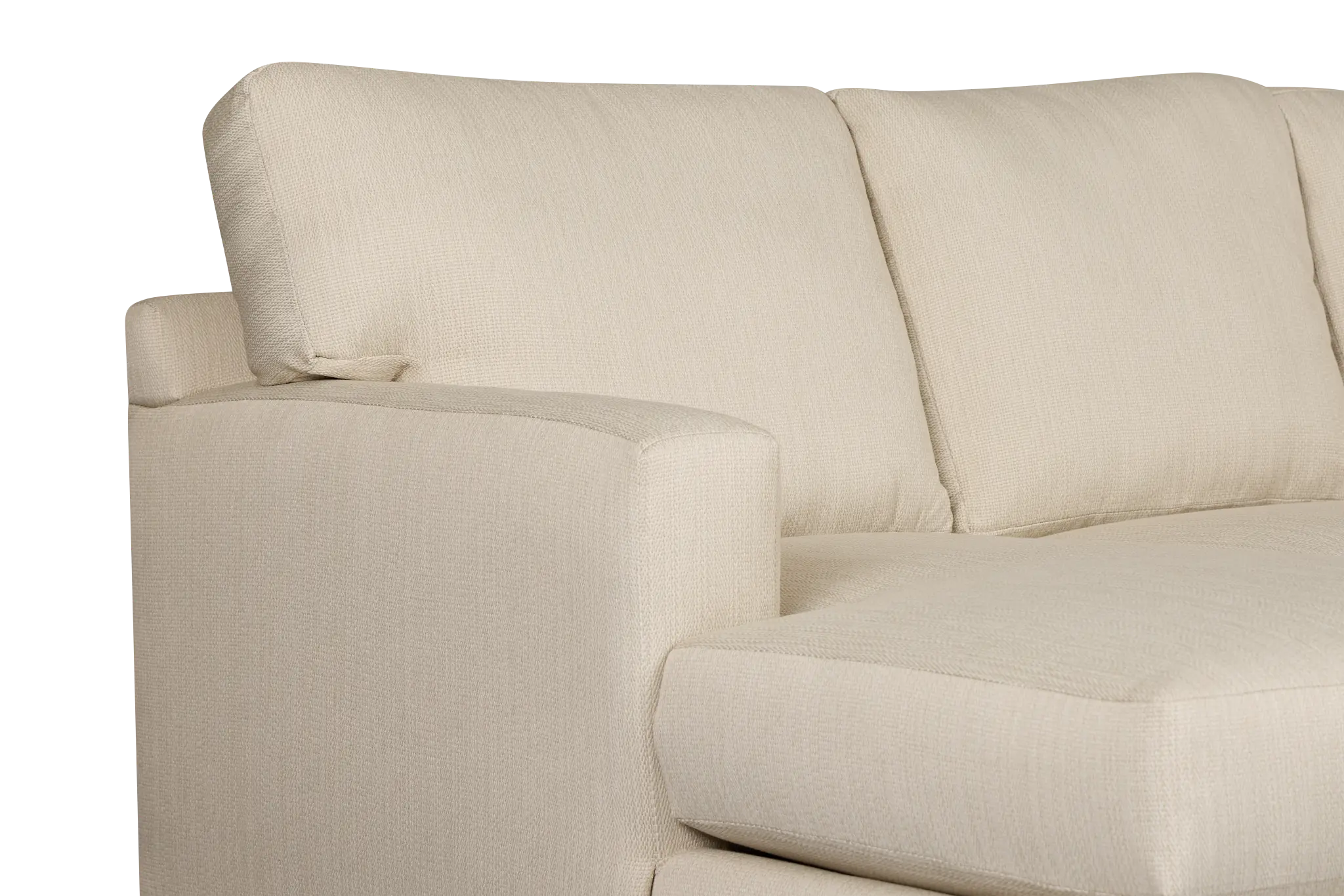Rhodes Beige Fabric Large Left Chaise Sectional Rhodes Beige Fabric Large Left Chaise Sectional