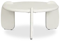 Layla White Round Coffee Table