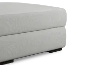 Edgewater Revenue White Ottoman