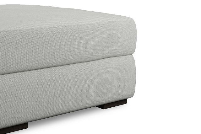 Edgewater Revenue White Ottoman