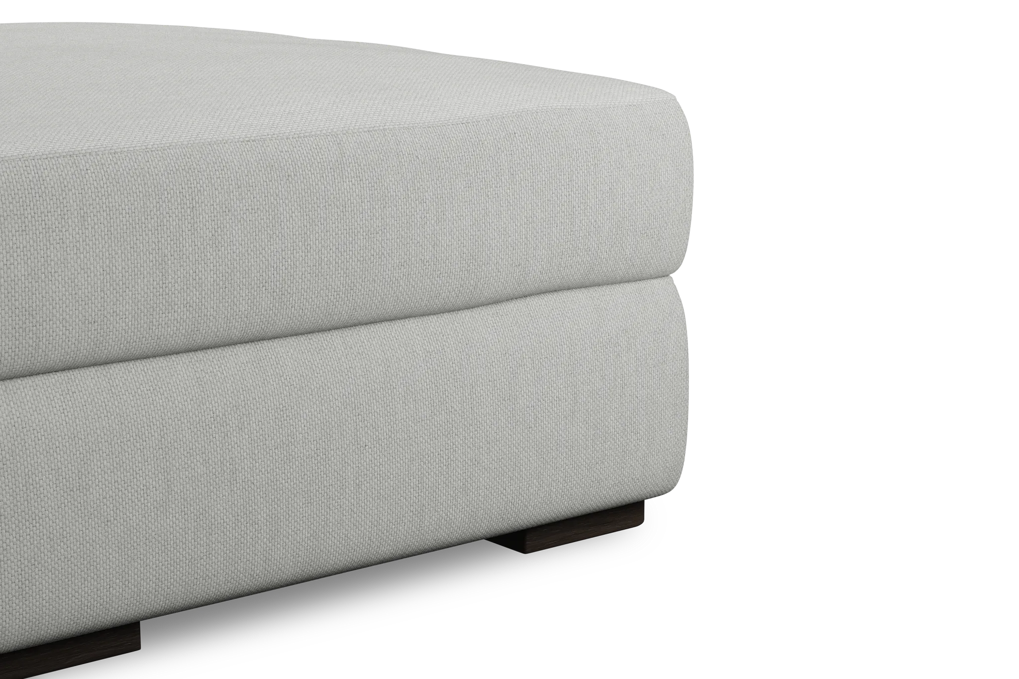 Edgewater Revenue White Ottoman