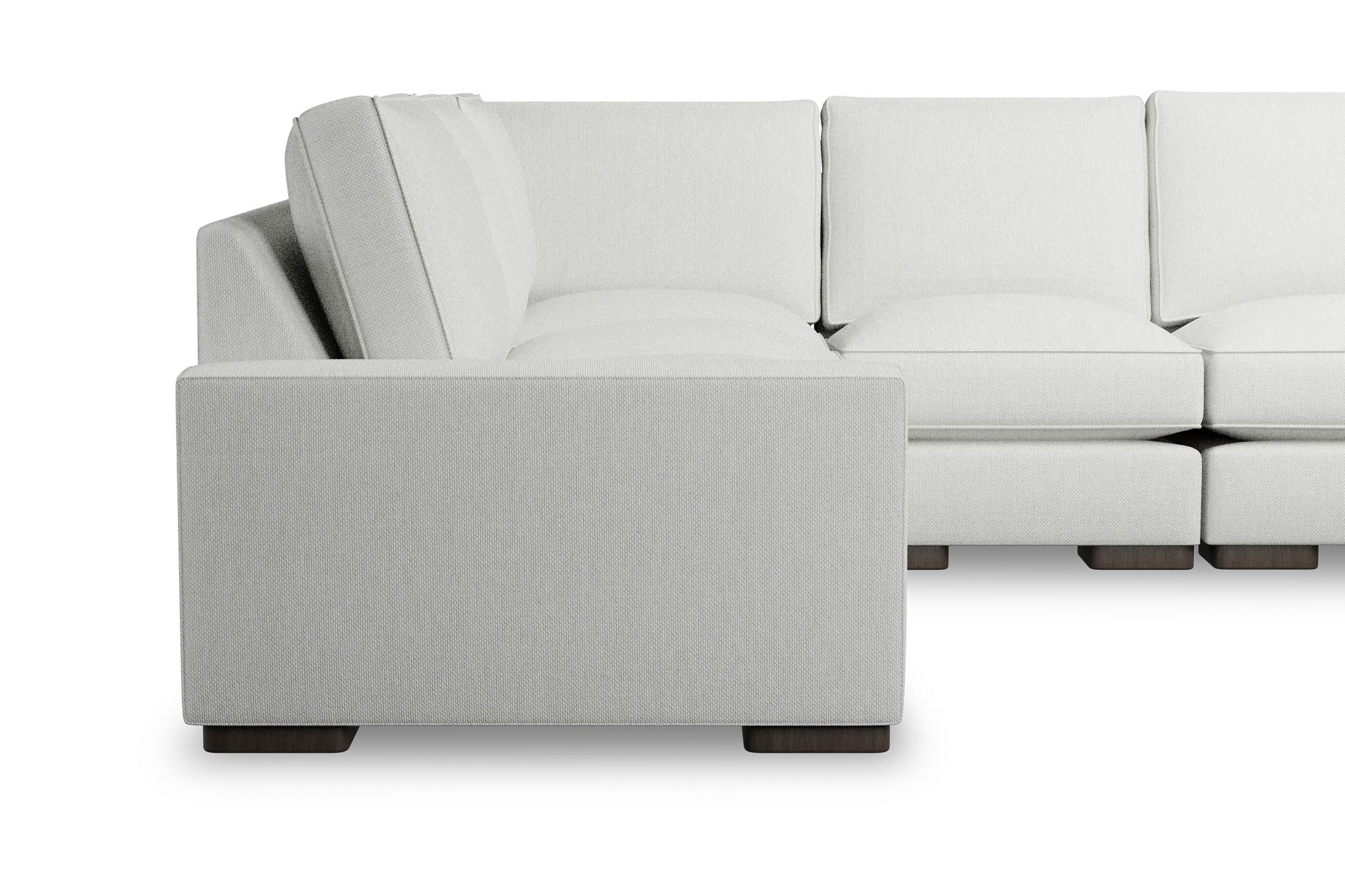 Edgewater Revenue White Medium Two-arm Sectional