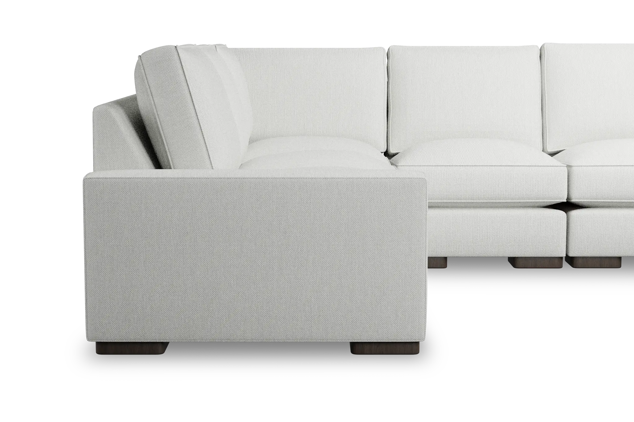 Edgewater Revenue White Medium Two-arm Sectional Edgewater Revenue White Medium Two-arm Sectional