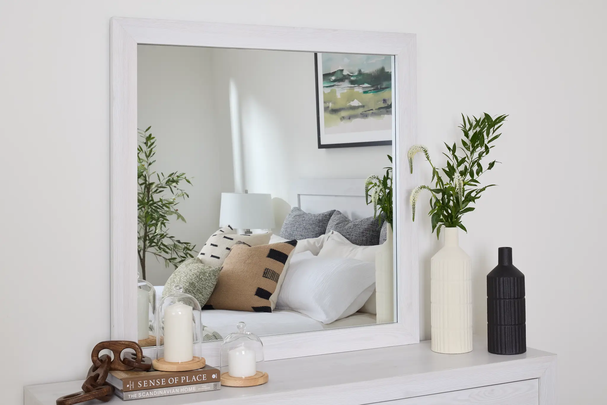 Ollie White Dresser & Mirror Ollie White Dresser & Mirror