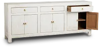 Ever White 6 Door Cabinet