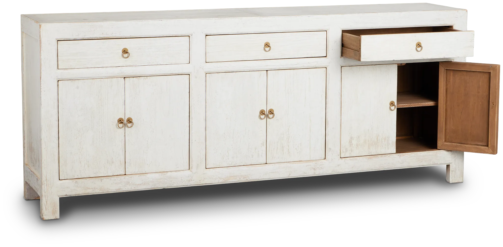 Ever White 6 Door Cabinet