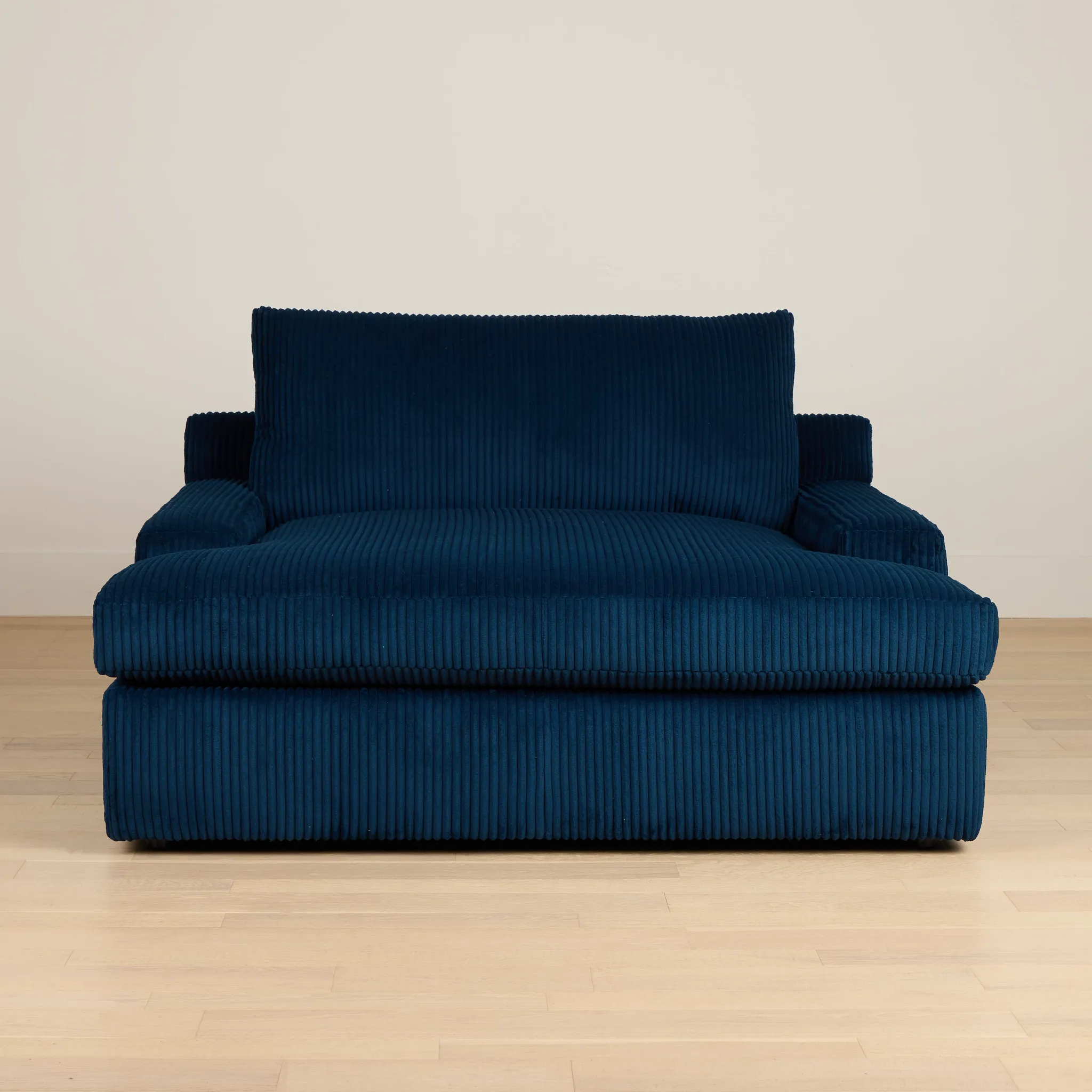 Charlie Dark Blue Fabric Chaise