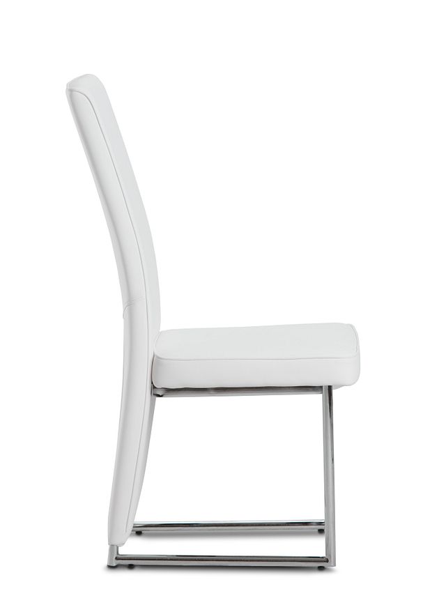 Paris White Upholstered Side Chair