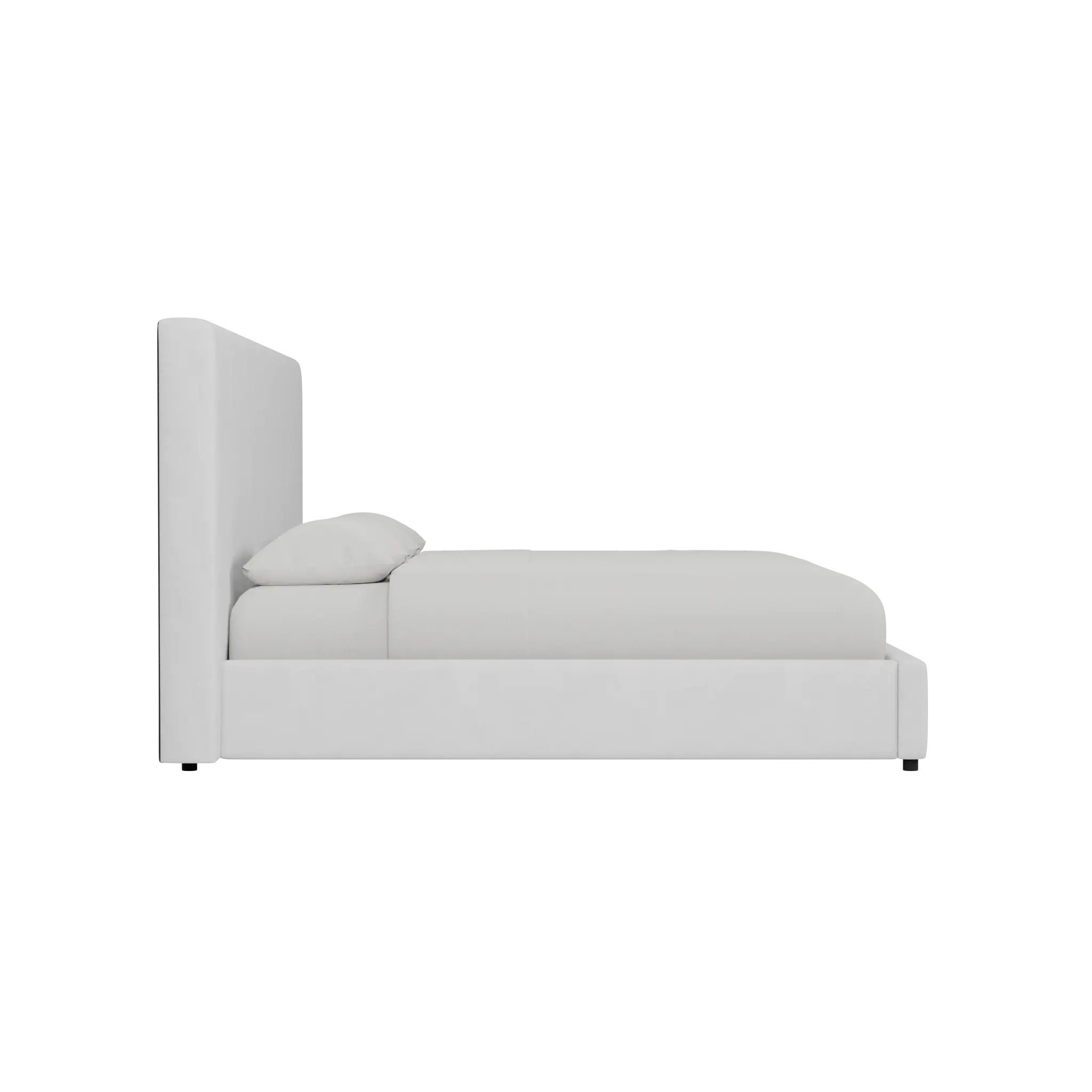 Grayton Peyton White 54" Upholstered Platform Bed Grayton Peyton White 54" Upholstered Platform Bed