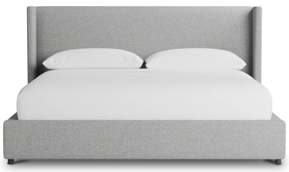 Captiva Suave Gray 48" Upholstered Shelter Bed