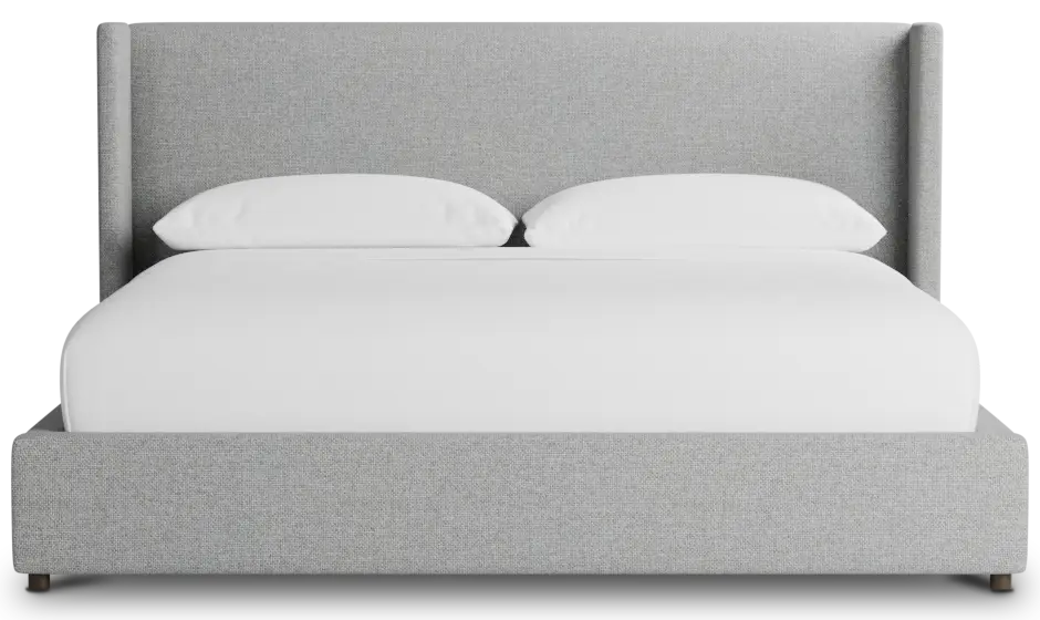 Captiva Suave Gray 48" Upholstered Shelter Bed Captiva Suave Gray 48" Upholstered Shelter Bed