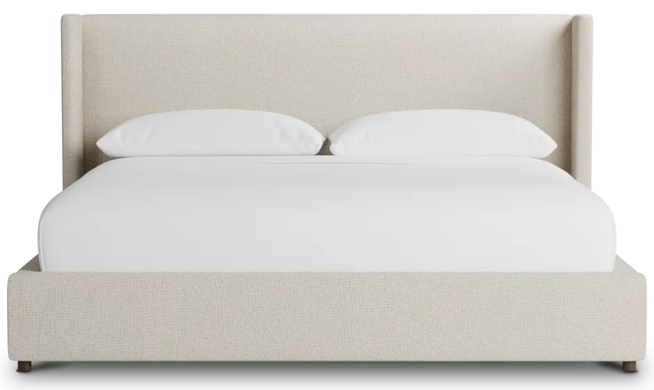 Captiva Suave Beige 48" Upholstered Shelter Bed