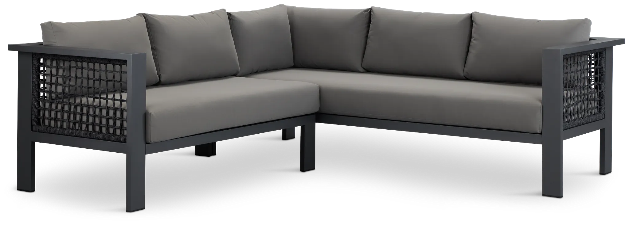 Sunrise Dark Gray Small Left Sectional