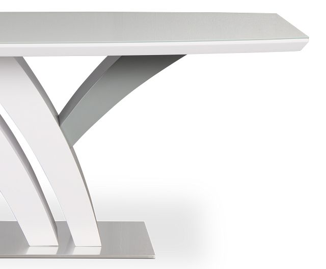 Lima White Rectangular Table