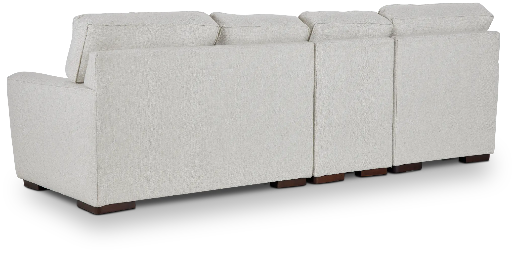 Austin White Fabric Small Left Chaise Sectional Austin White Fabric Small Left Chaise Sectional