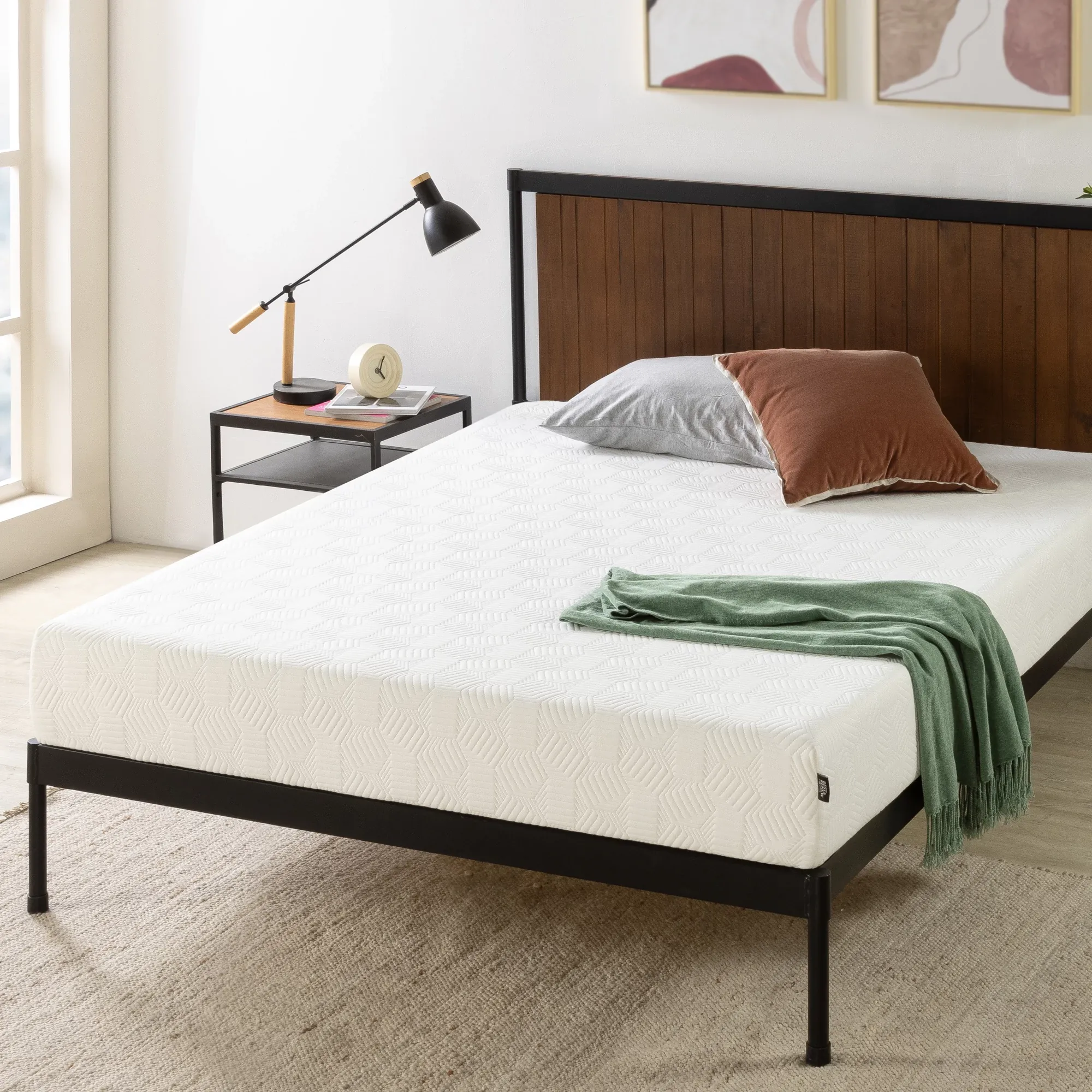 Rest & Renew By Zinus Gel Memory Foam Mattress 14" Plush Mattress