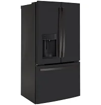 Ge Profile 22 Series Black French Door Refrigerator