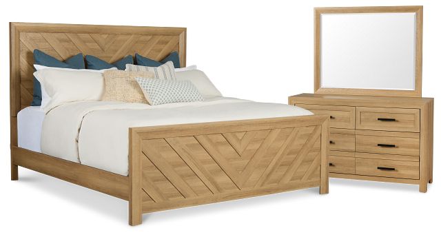 Delray Light Tone Panel Bedroom