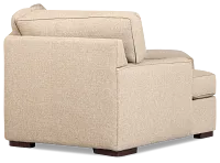 Sinclair Brown Fabric Right Chaise Cuddler Sectional