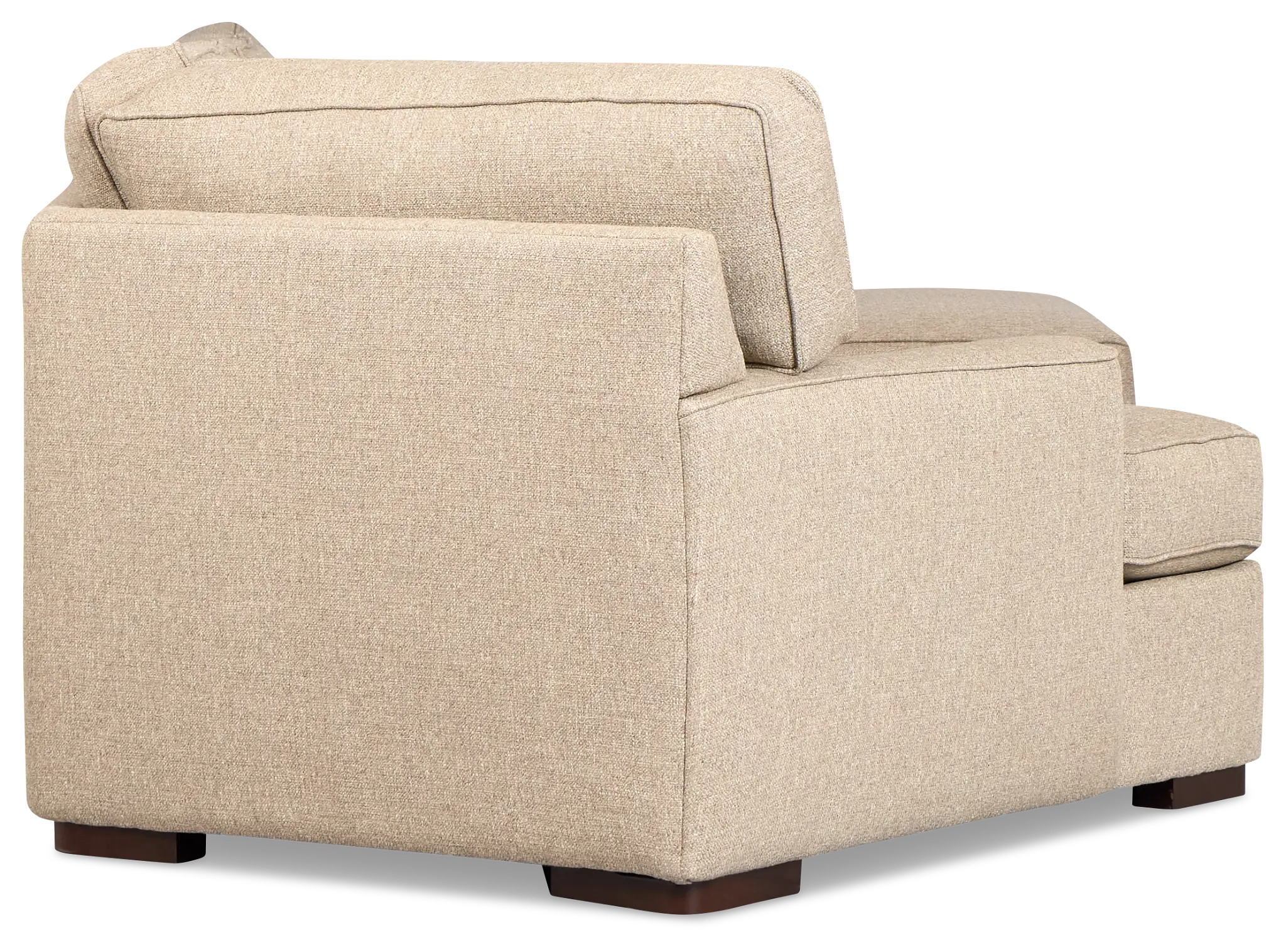 Sinclair Brown Fabric Right Chaise Cuddler Sectional Sinclair Brown Fabric Right Chaise Cuddler Sectional