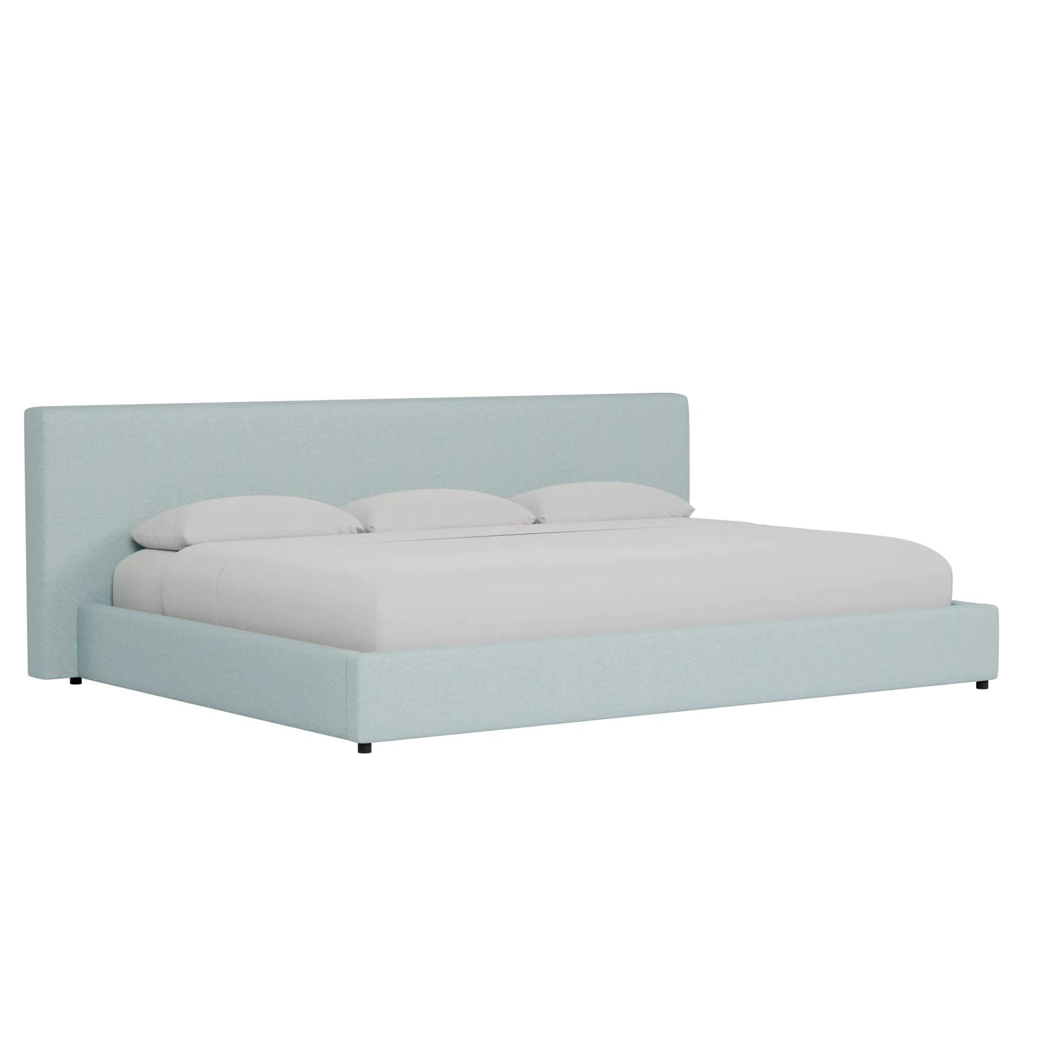 Grayton Elite Light Blue 44" Upholstered Platform Bed