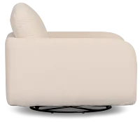 Jules Ivory Velvet Swivel Chair