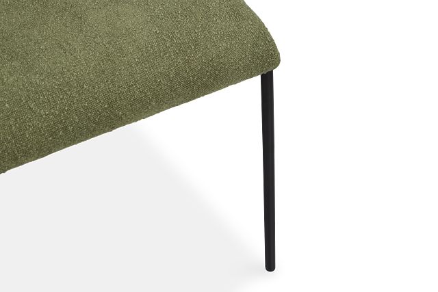 Lynden Green Metal Upholstered Side Chair