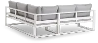 Lisbon Gray Aluminum Small Left Sectional