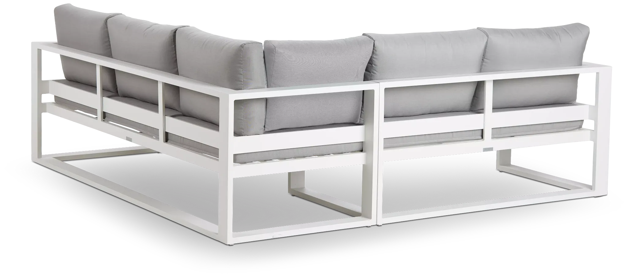 Lisbon Gray Aluminum Small Left Sectional