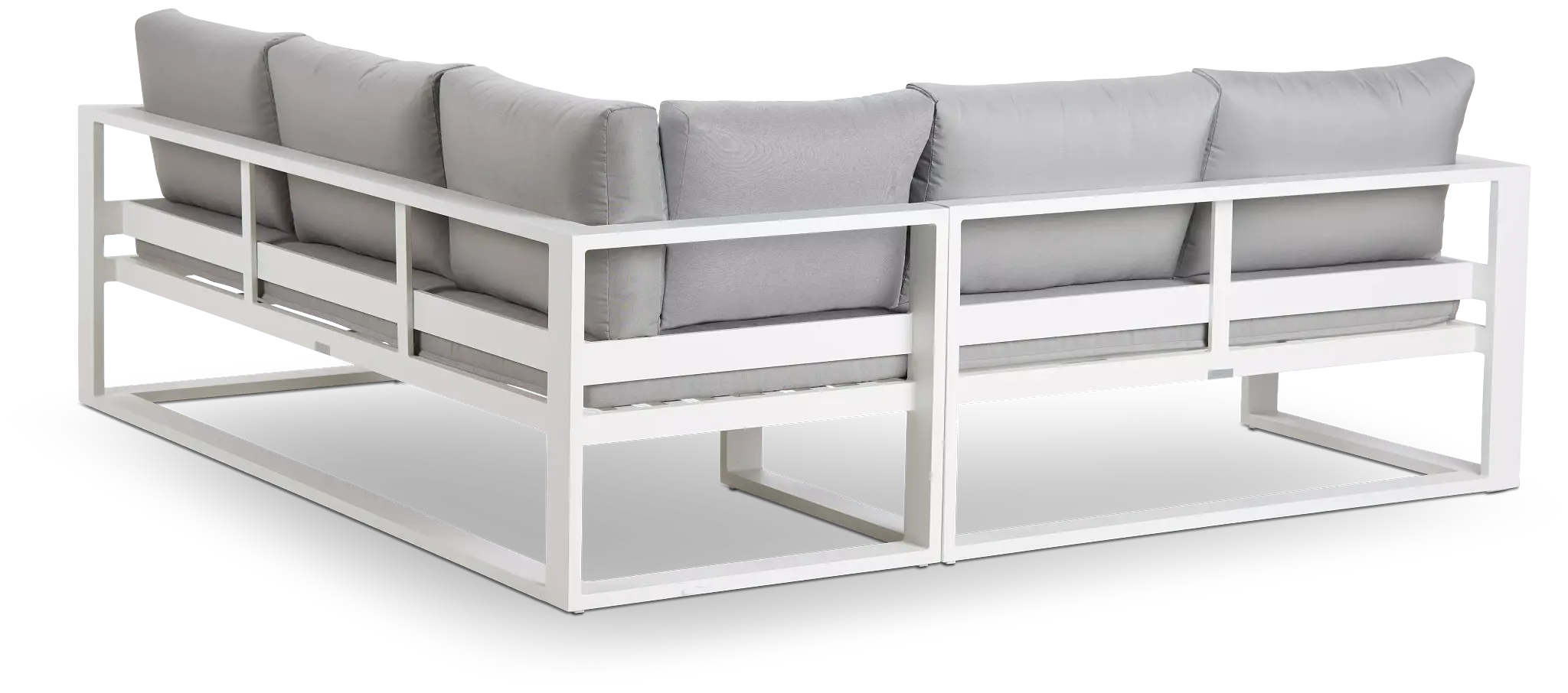 Lisbon Gray Aluminum Small Left Sectional Lisbon Gray Aluminum Small Left Sectional