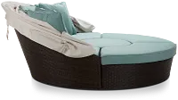 Fina Teal Canopy Daybed