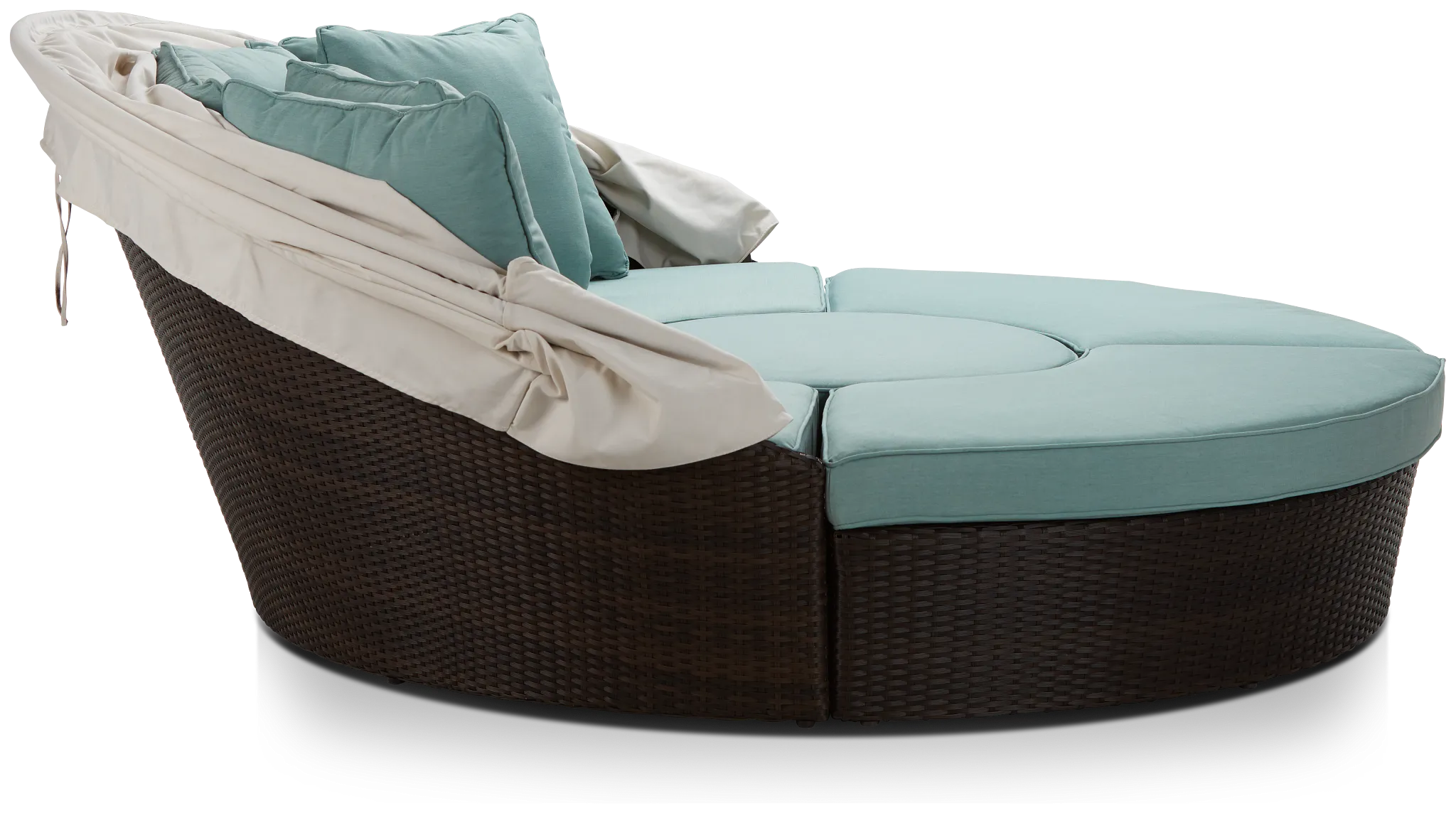 Fina Teal Canopy Daybed