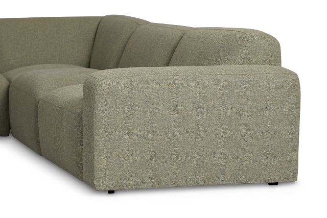 Baylor Green Fabric 8-piece Modular Sectional
