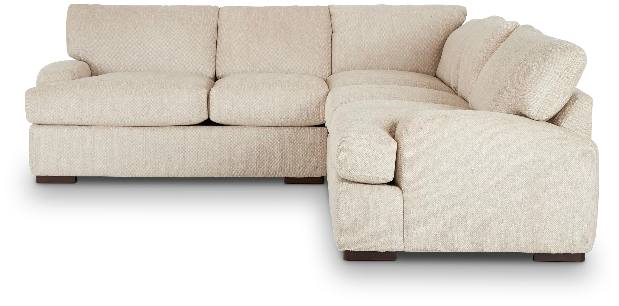 Alpha Beige Fabric Small Two-arm Sectional Alpha Beige Fabric Small Two-arm Sectional