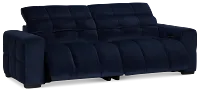 Gemma Navy Velvet Power Reclining Sofa