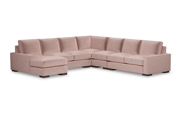 Edgewater Joya Light Pink Large Left Chaise Sectional