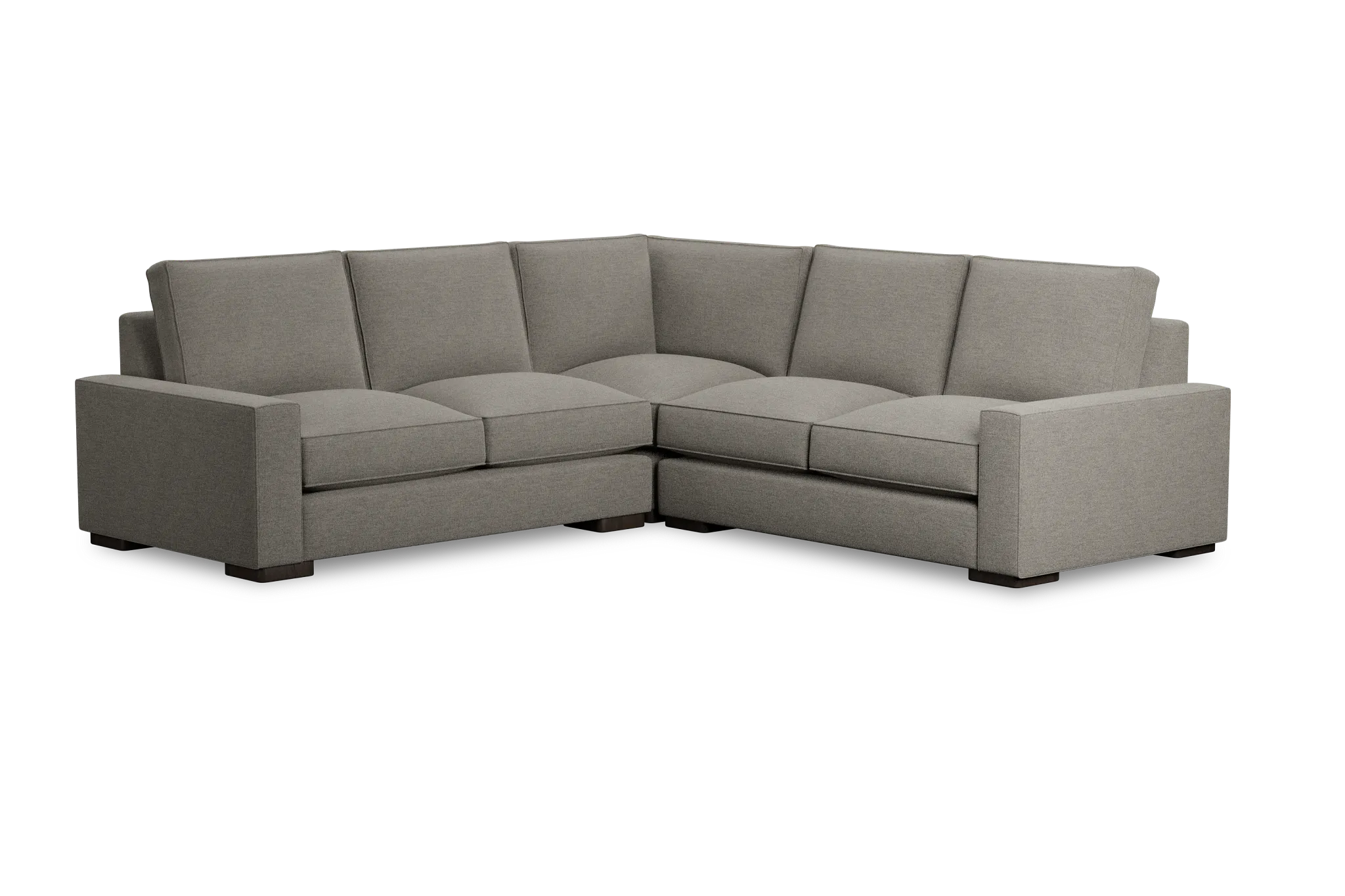 Edgewater Maguire Pewter Small Two-arm Sectional