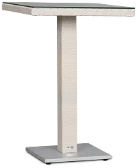 Bahia White 27" Square Table