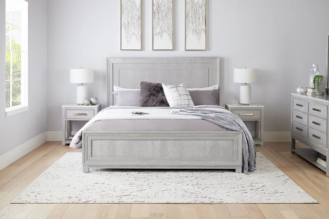 Mckinney Gray Marble Dresser & Mirror