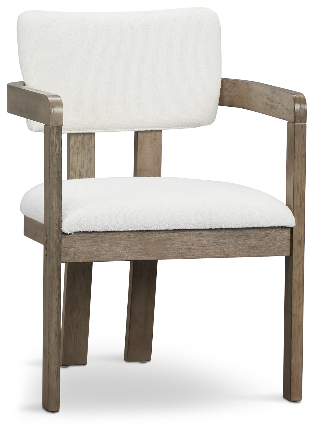 Alden Gray Round Upholstered Arm Chair