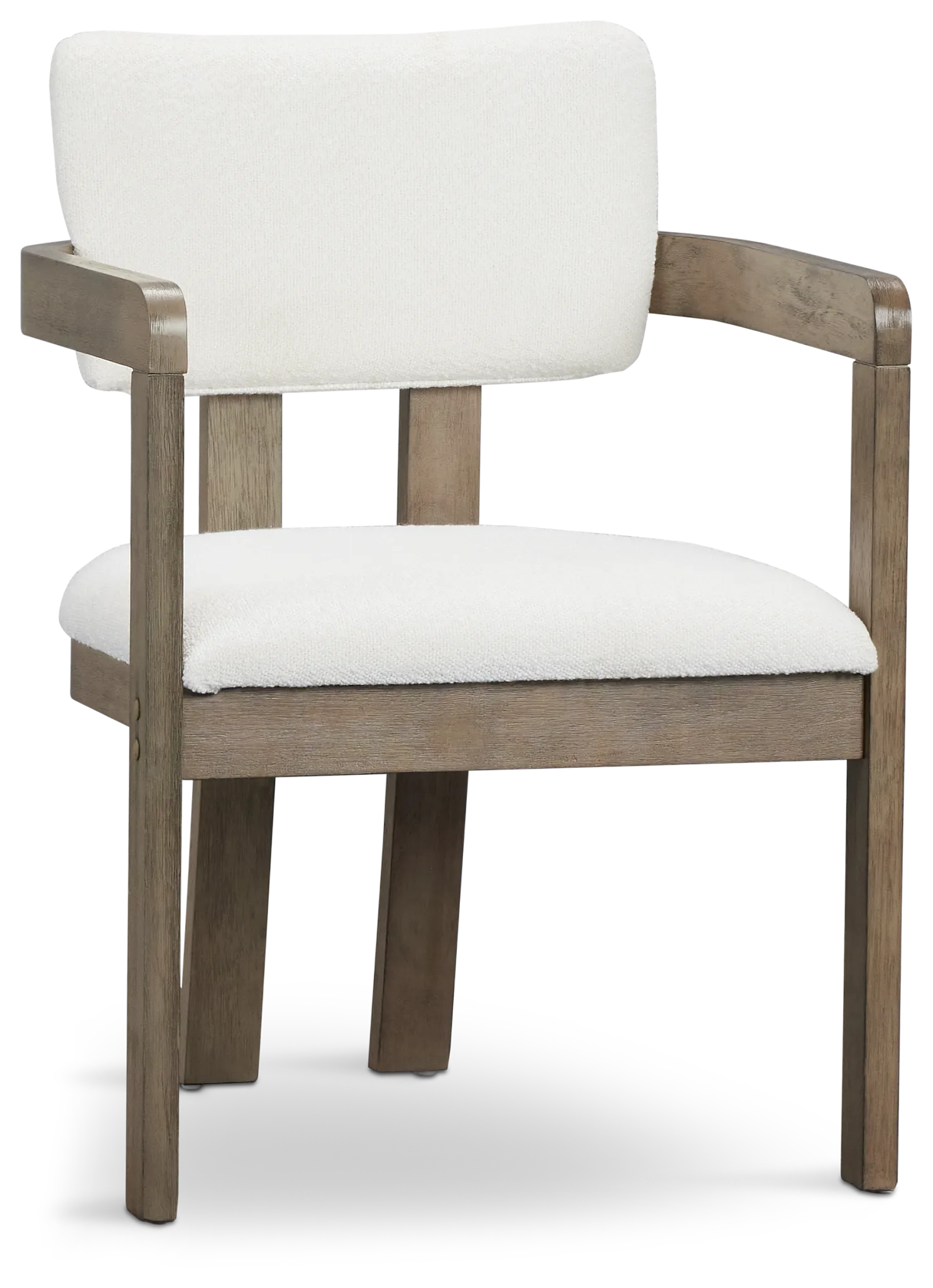 Alden Gray Round Upholstered Arm Chair