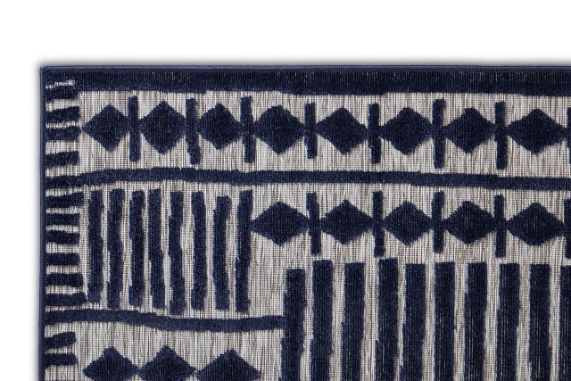 Lucca Dark Blue 5x8 Area Rug