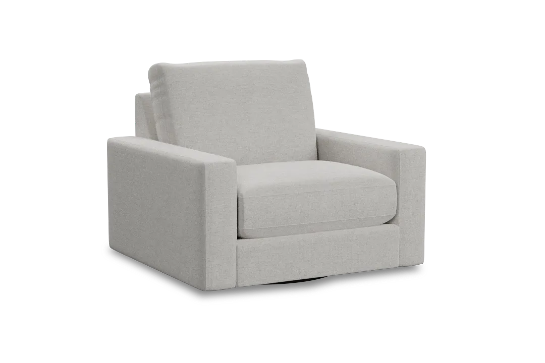 Edgewater Maguire Ivory Swivel Chair