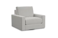 Edgewater Maguire Ivory Swivel Chair