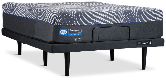 Sealy Posturepedic Plus Hybrid Brenham Soft Ergo Prosmart Adjustable Mattress Set