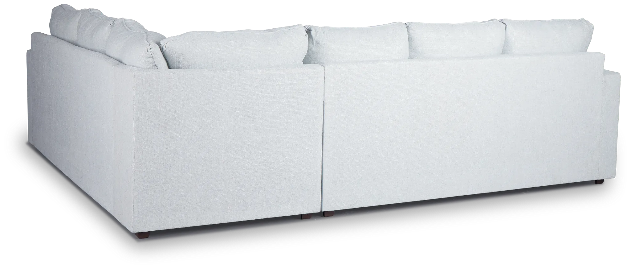 Avalon Light Blue Fabric Left Chaise Sectional