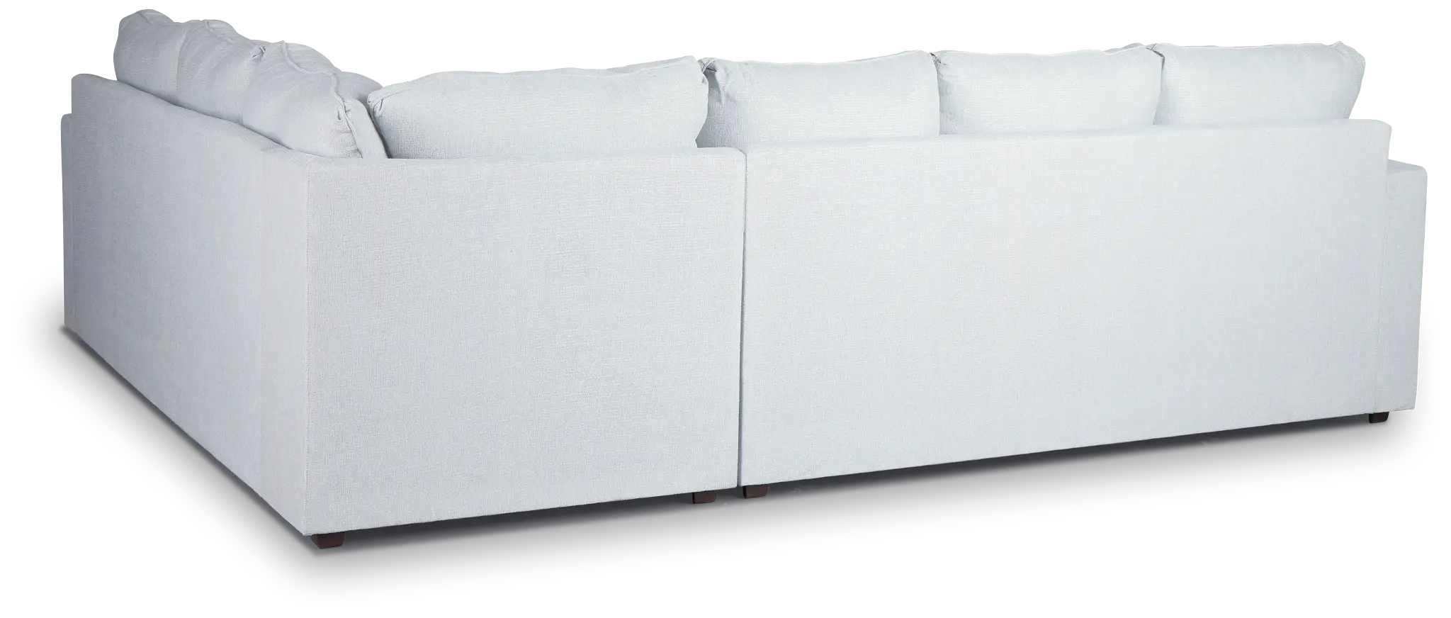 Avalon Light Blue Fabric Left Chaise Sectional Avalon Light Blue Fabric Left Chaise Sectional