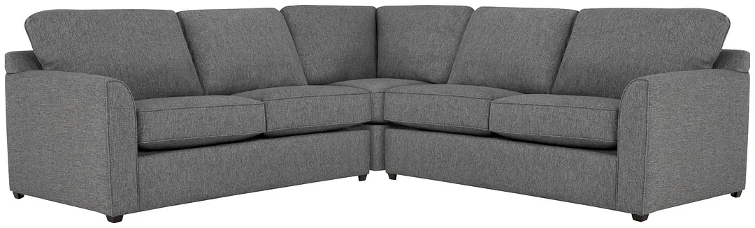 Asheville Gray Cool Mfoam Two-arm Right Memory Foam Sleeper Sectional